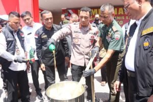 Puluhan Kilogram Sabu Jaringan Malaysia Direbus