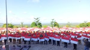 Pengibaran 10 Juta Bendera Merah Putih di Natuna