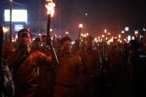 Malam Taptu dan Pawai Obor di Pantai Piwang Natuna Dilepas Mendagri Tito Karnavian