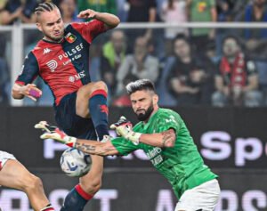 Olivier Giroud, Striker yang Masuk Starting XI Terbaik Menjadi Kiper di Pekan 8 Serie A