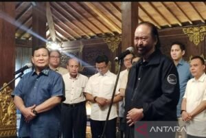 Prabowo Temui Surya Paloh di NasDem Tower