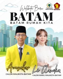 Gerindra dan PKB Usung Pasangan Amsakar Achmad dan Claudia di Pilkada Batam, Golkar Tetap Pilih Kader Senior?