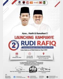 Besok, Ribuan Orang Ramaikan Kampanye Rudi-Rafiq di Seipanas: Saatnya Kepri Maju