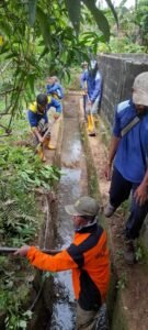 Atasi Banjir di Tanjunguban Selatan, Tim Gugus Tugas Pengendalian Banjir Lakukan Ini