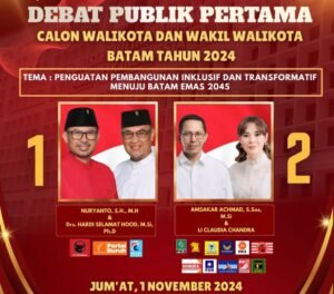 Paslon Wako dan Wawako Batam Debat Perdana, KPUD: Semoga Lancar dan Aman