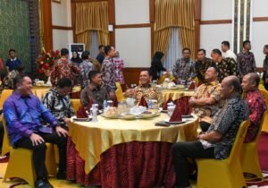 Ansar Ahmad Hadiri Malam Kenal Pamit Komandan Lanud Raja Haji Fisabilillah