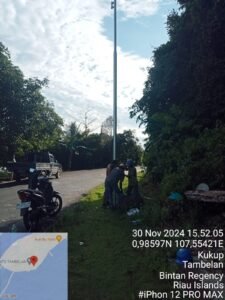 Jalan Umum di Tambelan Bintan yang Gelap Kini Dipasang 21 Titik Lampu
