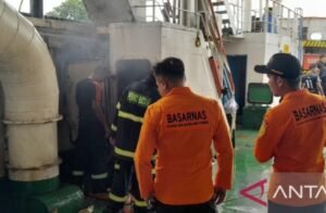 Mau Sandar di Telaga Punggur, Kapal Roro Mulia Nusantara Bawa 122 Penumpang Terbakar