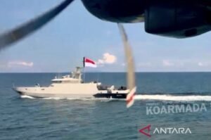 KRI Beladau-643 Gelar Latihan Peperangan Udara di Perairan Kepri
