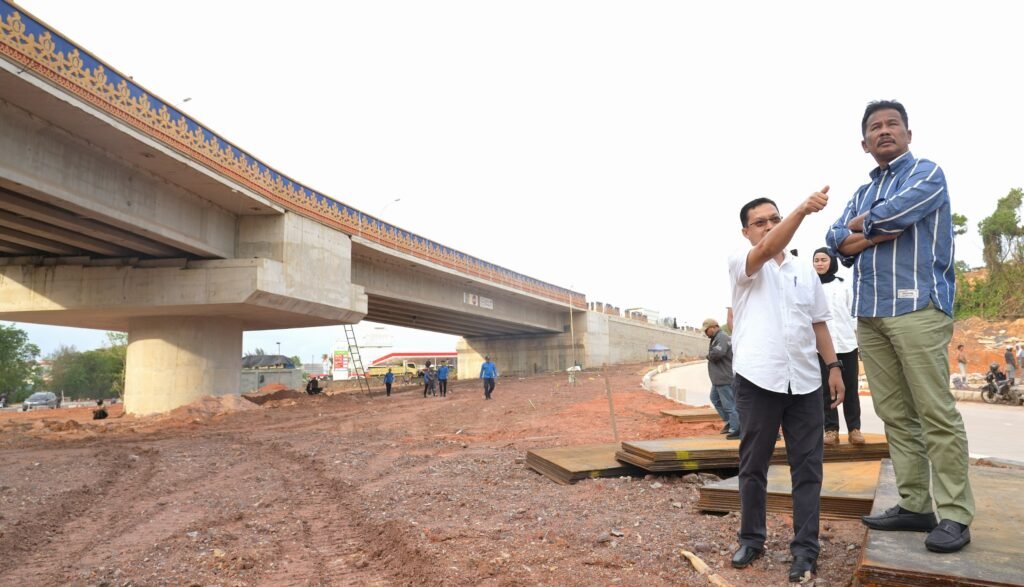 HM Rudi Tinjau Proyek Flyover Laksamana Ladi, Batam