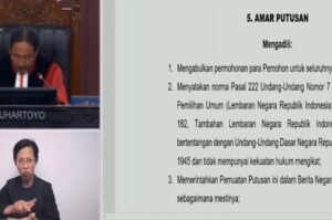 MK Hapus Ketentuan Pasal Presidentialthreshold di UU Pemilu