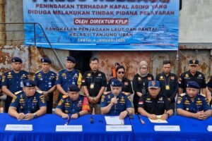 Diduga akan Melakukan Kegiatan Ilegal, Kapal Berbendera Vanuatu Diamankan di Perairan Bintan