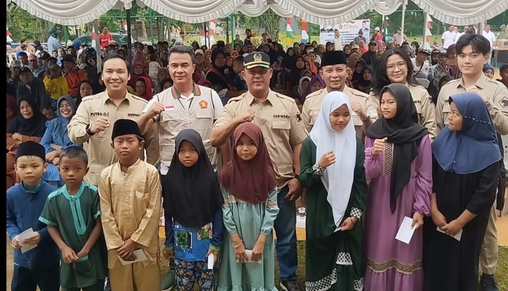 DPD Partai Gerindra Kepri Bagikan Ribuan Paket Sembako dan Santunan Anak Yatim