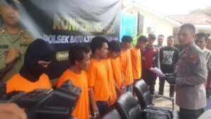 Geng Maling Motor dan Penadah Dibekuk Polisi Polsek Batuaji
