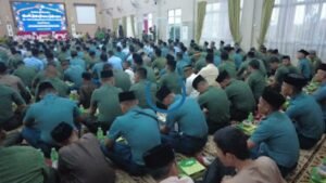 Sinergi TNI-Polri di Kepri Diperkuat Melalui Buka Puasa Bersama di Makorem 033 Wira Pratama