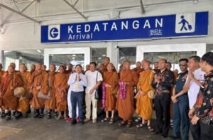 44 Biksu Thudong dari Bangkok Tiba di Batam, Tujuan Akhir Candi Borobudur