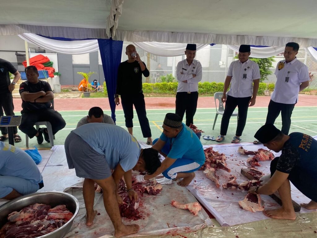 Hari Raya Idul Adha 1446 H, Lapas dan Rutan Batam Menyembelih 26 Hewan Kurban
