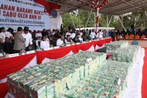 BNN RI Musnahkan 2 Ton Sabu di Batam