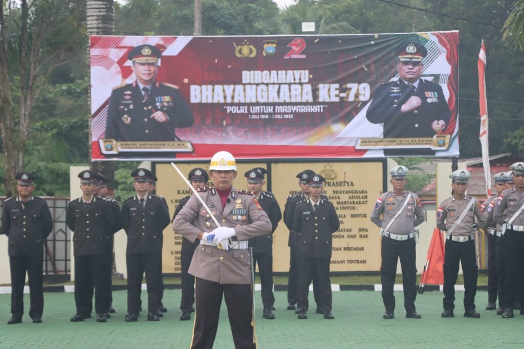 HUT Bhayangkara ke-79 di Polres Natuna, Polri Komitmen sebagai Pelayan Masyarakat
