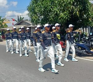 Tim Gerak Jalan Dinas Perkim Bintan Tunjukkan Performa Terbaiknya di Lomba Gerak Jalan Tri Lomba Juang 17 Km