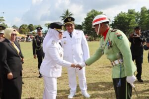 Dirgahayu RI ke-80, Sang Merah Putih Berkibar di Lapangan Bukit Kerang Kabupaten Bintan