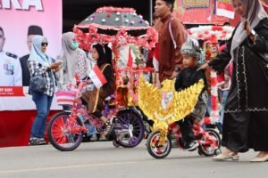 Dibuka Bupati Roby, Pawai Nusantara HUT RI ke-80 Bintan Utara Diikuti 4.450 Peserta