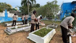 Polwan Polres Bintan Ziarah ke TMP Dwikora Tanjung Uban Peringati HUT Polwan ke-77