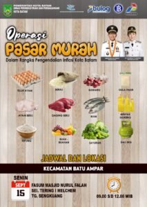 Operasi Pasar Murah Sebagai Ikhtiar dalam Kendalikan Inflasi di Kota Batam
