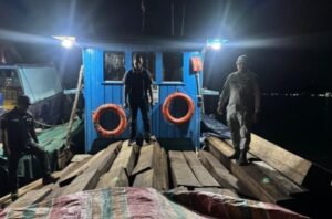 Ratusan Kayu Olahan Asal Selat Panjang Masuk Batam Ditangkap Aparat Keamanan