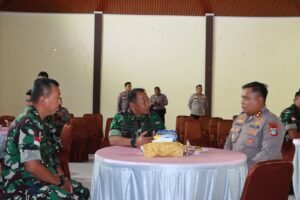 Kapolres Natuna Sambut Hangat Kunjungan Komandan Lanud Raden Sadjad‎‎