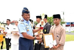 Danlanud RHF Hadiri Upacara Peringatan Hari Santri Nasional ke-10 di Provinsi Kepri
