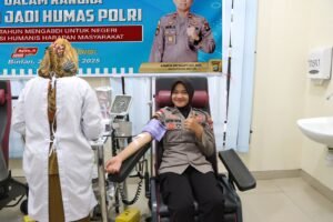 Sambut HUT Humas Polri ke-74, Polres Bintan Gelar Donor Darah