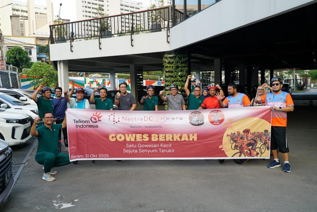 Telkom Indonesia Gelar Gowes Berkah di Batam, Wujudkan Sinergi dan Kepedulian Sosial