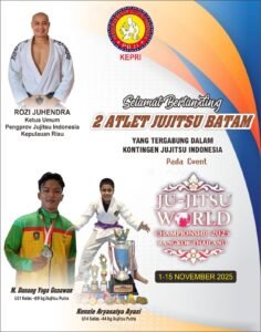 Kenzie dan Danang, Atlet Jujitsu Batam Bertanding di Kejuaraan Dunia