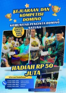KPDN Gelar Kejuaraan Domino Natuna Tahun Baru 2026, Total Hadiah Rp50 Juta