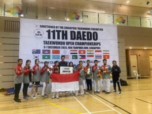 Target 8 Emas Tim Taekwondo Kharisma Bangsa Batam ‘Dijegal’ Malaysia dan Singapura