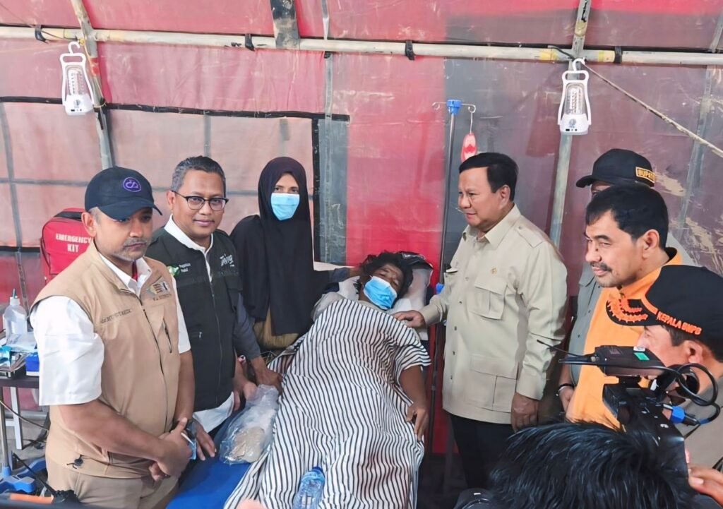 Presiden Prabowo Kunjungi Posko Kesehatan Milik Pegadaian di Aceh Tamiang