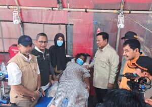 Presiden Prabowo Kunjungi Posko Kesehatan Milik Pegadaian di Aceh Tamiang