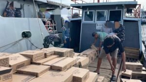 TNI AL Berhasil Mengamankan KM Dolphin di Perairan Selat Beliah Kundur, Ditemukan Dugaan Pelanggaran Dokumen dan Narkotika