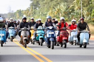 Dari Konvoi Hingga Silaturahmi, March of the Mods 2026 Jadi Panggung Kebersamaan Komunitas Vespa di Batam