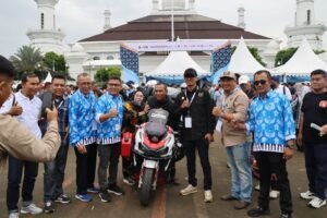 Komunitas Honda ADV Banten Iringi Pelepasan Agus Bagjana Jelajah 13 Negara