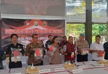 Polda Kepri Bongkar 30 Perkara Narkoba dan Amankan 45 Orang