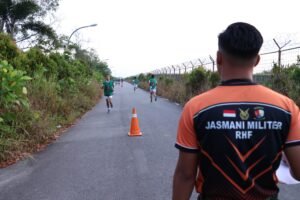 Casis Ta PK TNI AU/A-92 Panda Lanud RHF Laksanakan Tes Samapta