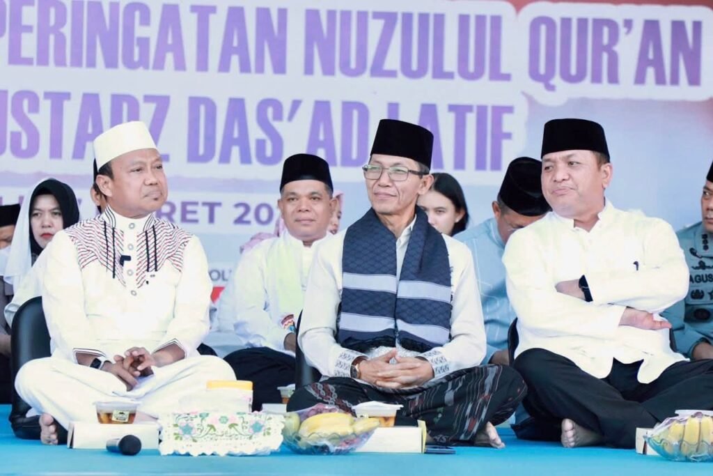 Amsakar dan Li Claudia Hadiri Peringatan Nuzululqur’an di Mapolresta Barelang, Tekankan Harmoni di Batam
