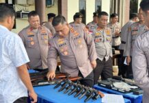 Kapolres Natuna Pastikan Penggunaan Senjata Api Sesuai Prosedur