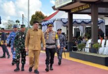 Bupati Bintan Pimpin Apel Gelar Pasukan Operasi Ketupat Seligi 2026