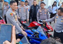 Satlantas Barelang Sikat 102 Motor Knalpot Brong dan Tindak Tegas Balap Liar