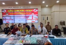 Polresta Barelang Bakar Sabu 1 Kg, puluhan Ekstasi, Ribuan Vape Narkotika, Amankan 13 Tersangka