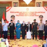 Danlanud RHF Hadiri Pelantikan Sekda Provinsi Kepulauan Riau