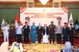 Danlanud RHF Hadiri Pelantikan Sekda Provinsi Kepulauan Riau